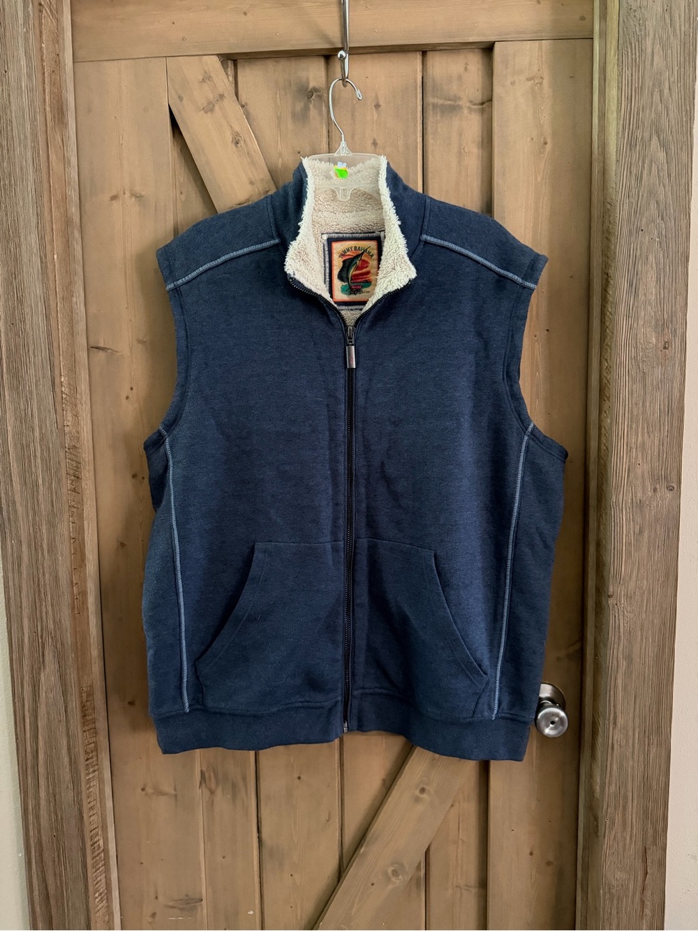 Tommy Bahama Relax Sherpa
Lined Ribbed Sweater Vest
Men's XL Blue Full Zip